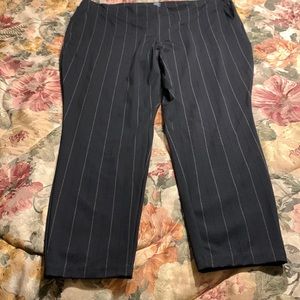 Hue pants black with brown and white stripes pockets on side
